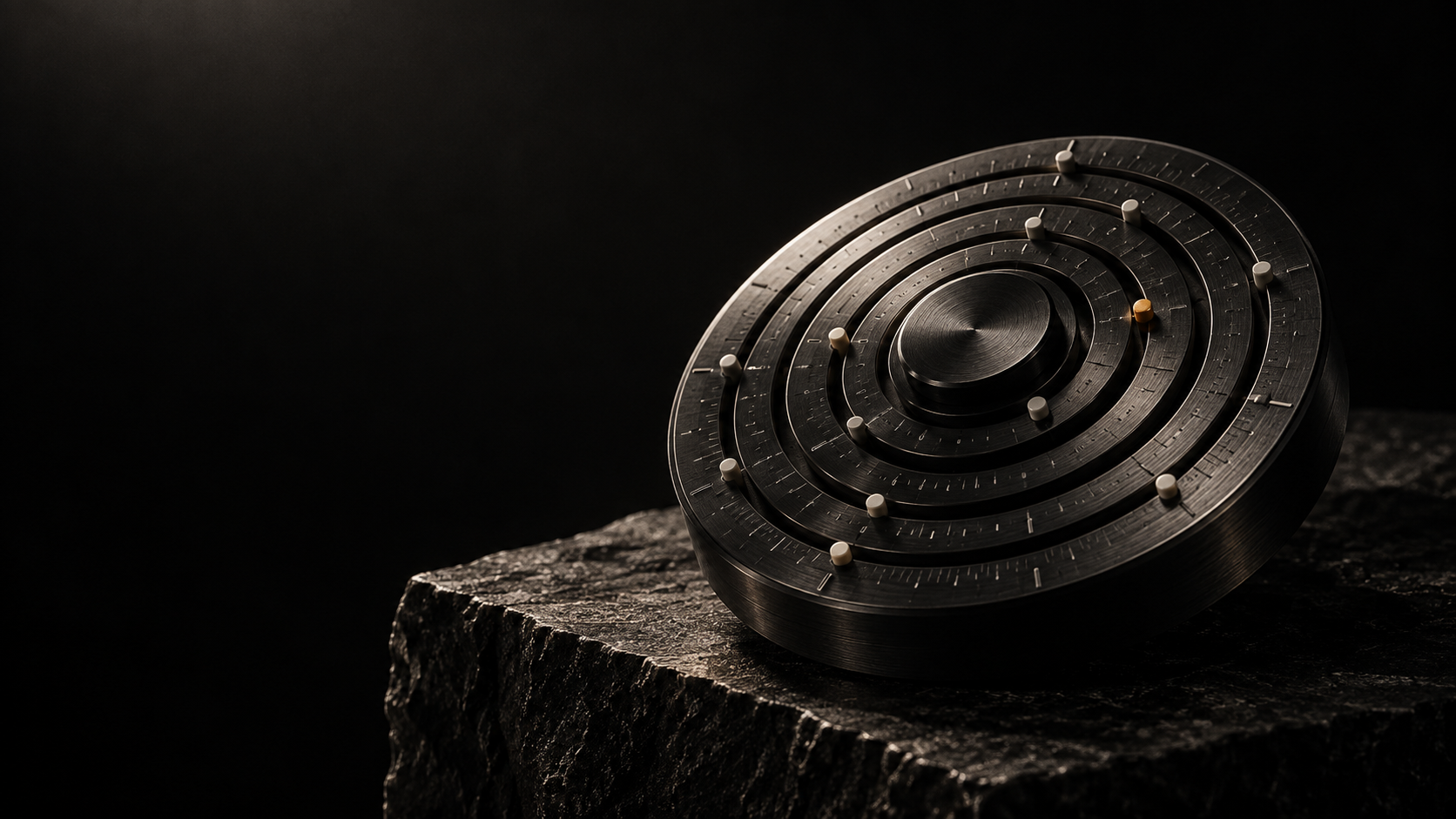 Five concentric rings of a precision index instrument